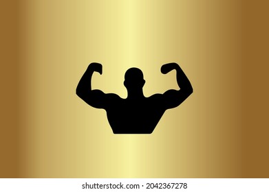 GYM and Fitness Basic and elegant minimal artistic design initial based Icon logo-vector
