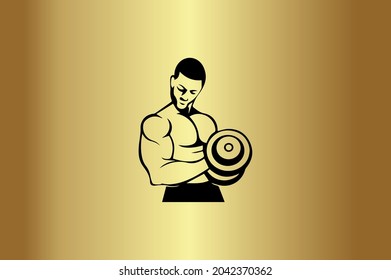 GYM y Gimnasio Diseño artístico básico y elegante mínimo basado inicial Logotipo vectores de iconos