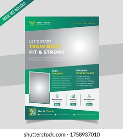 Gym Fitness body Flyer Design Template