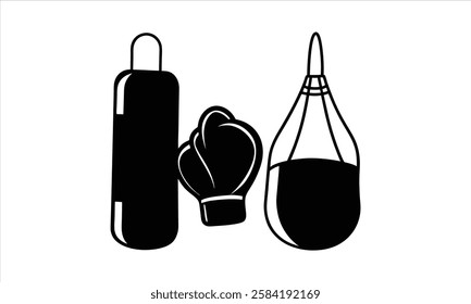 Gym Fitness Boxing Gear Isolated