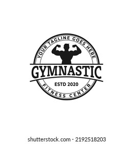 Gym Fitness Club Logo Design Vector Illustration