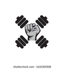 Gym fitness emblem, Label, Badge, Logo and design element
