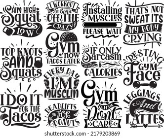 Gym Fitness eps 13 Design bundle 
