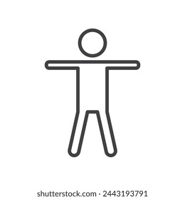 Gym Fitness and Exercise Routine Icons. Workout and Physical Health Symbols.