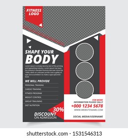 Gym And Fitness Flyer Design Template For Business Promoting