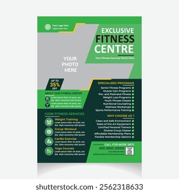 GYM  Fitness Flyer design template