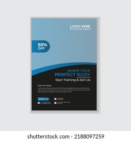Gym Fitness Flyer And Poster Design Template