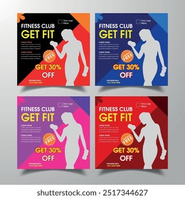 GYM Fitness Flyer template with grunge shapes. vector, corporate Business Flyer Template for Fitness Gym yoga Flyer Template