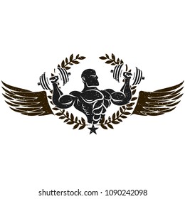 Gym and fitness graphic symbol