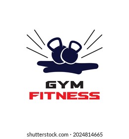 Gym fitness health people logo vector