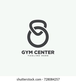 Gym Fitness Icon Design Logo Template
