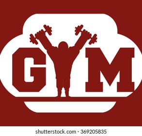 Gym and fitness icons design 