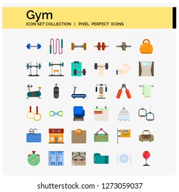 gym and fitness icons web design,pixel perfect icons for web and ui 64x64 vector