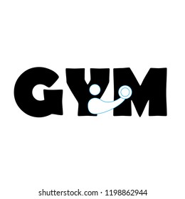 gym, fitness logo design