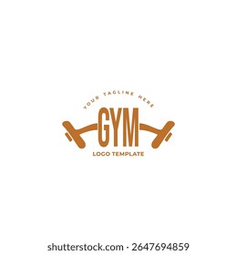GYM FITNESS LOGO DESIGN IDEA VECTOR