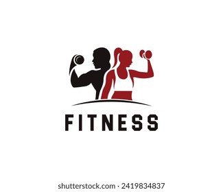 Gym and fitness logo design inspiration vector concept template.