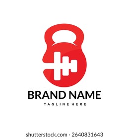 gym  fitness logo design template