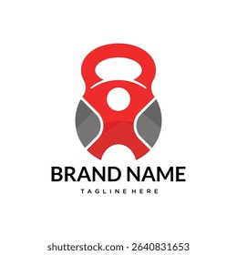 gym  fitness logo design template