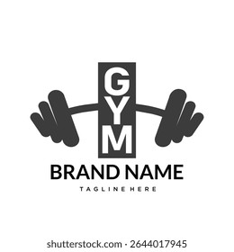 gym fitness logo design template