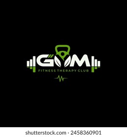 Gym Fitness Logo Design Vector Illustration.