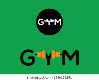 
Gym fitness logo design vector illustration
