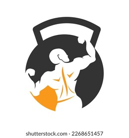 Gym, fitness logo or label. icon Sport, bodybuilding concept. Vector illustration template