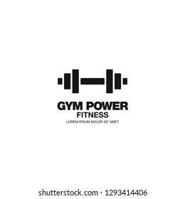 gym fitness logo layout design vector illustration