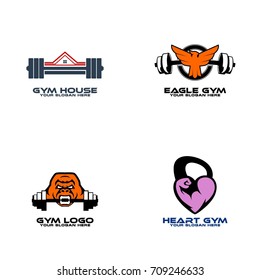 Gym and Fitness Logo Template