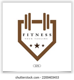 gym fitness modern logo premium elegant template vector eps 10