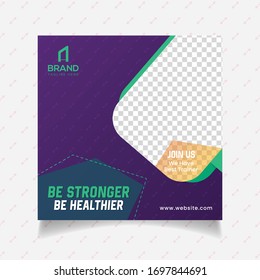 Gym and Fitness social media post design