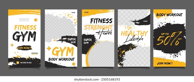 Gym Fitness social media post story template