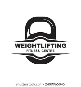 Gym fitness sport emblem and logo vector. This logo is perfect for any type of sport or an event related to weight lifting