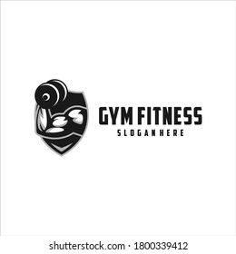 gym fitness strong logo design