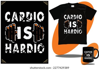 Gym Fitness T shirt design and mug design vector for boys and girls and super cool gym t shirt design template and concept