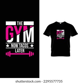 Gym and Fitness t shirt design vector