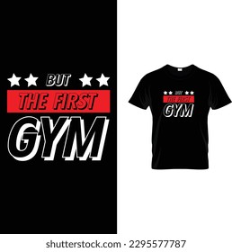 Gym and Fitness t shirt design vector