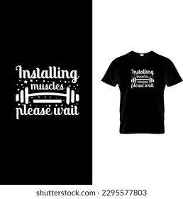 Gym and Fitness t shirt design vector