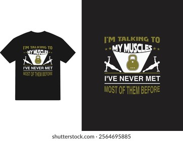 Gym and fitness t shirt with quotes