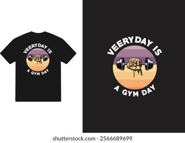 Gym and fitness t shirt with quotes