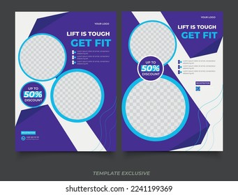 gym fitness training social media banner