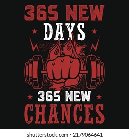 Gym or fitness tshirt design