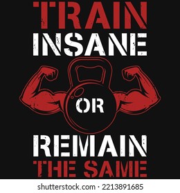Gym or fitness tshirt design vector design 