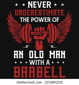 Gym or fitness tshirt design vector design 