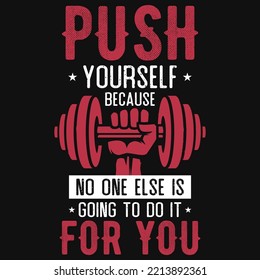 Gym or fitness tshirt design vector design 