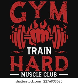 Gym or fitness tshirt design vector design