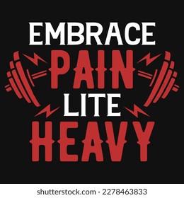 Gym or fitness tshirt design vector design