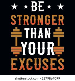 Gym or fitness tshirt design vector design