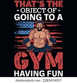 Gym or fitness tshirt design vector design