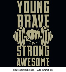 Gym or fitness tshirt design vector design