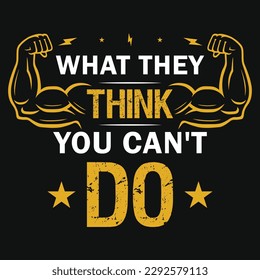 Gym or fitness tshirt design vector design